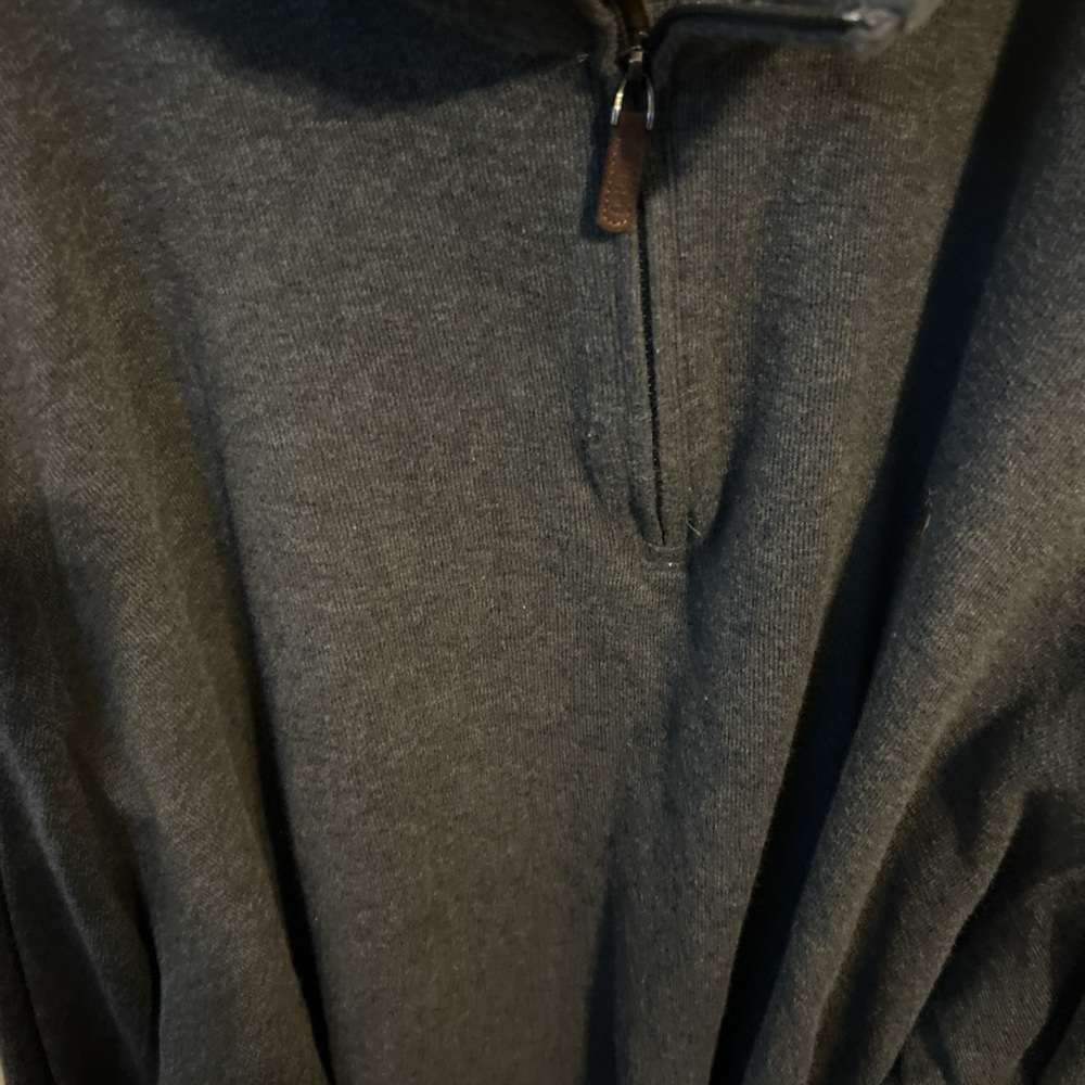 Polo by Ralph Lauren Men's Charcoal Zip-Up Sweater - Picture 4 of 5